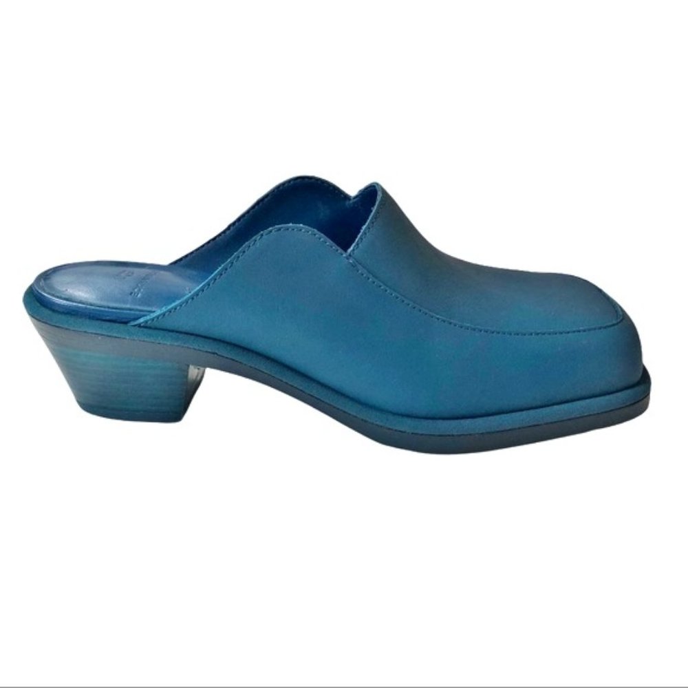 UGG + Eckhaus Latta Block Heel Cowboy Mule in Moroccan Blue 6 - Picture 8 of 16